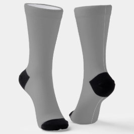 Klassische graue Farbsocken weich und stilvoll Socken