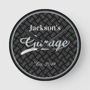 Klassische graue Garage Wall Uhr