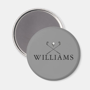 Klassische graue personalisierte Golfschläger mit  Magnet