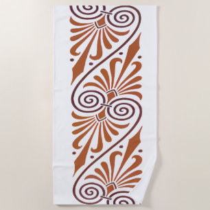 Klassische griechische Eleganz Neutral Strandtuch