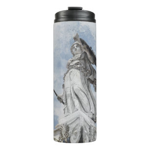 Klassische griechische Statue Athena Thermosbecher