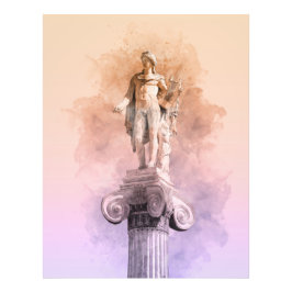 Klassische griechische Statue von Apollo Fotodruck
