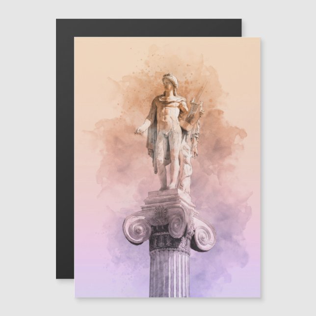 Klassische griechische Statue von Apollo Magnetkarte (Vorne/Hinten)