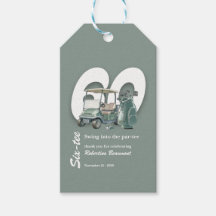 Klassische grüne Golfbag-Schläger zum 60. Geburtst