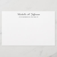 Klassische Handschrift Creative Trendy White