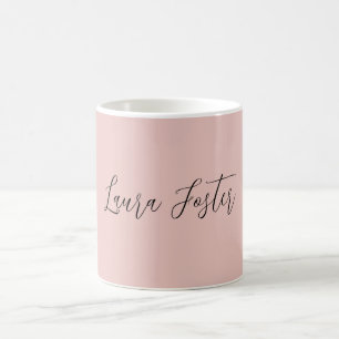 Klassische Handschrift Elegantname Rose Gold Kaffeetasse