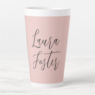 Klassische Handschrift Elegantname Rose Gold Milchtasse