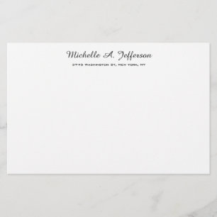 Klassische Handschrift Kreative Trendy Weiße Briefpapier