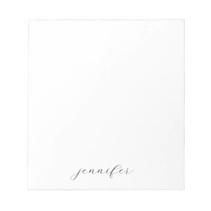 Klassische Handschrift Minimalist Professional Notizblock
