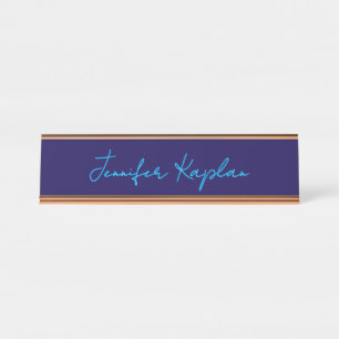 Klassische Handschrift Minimalist Professional Schreibtischnamensplakette