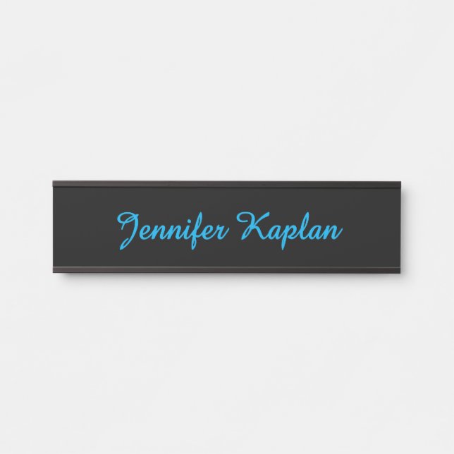 Klassische Handschrift Minimalist Professional Türschild (Vorderseite )