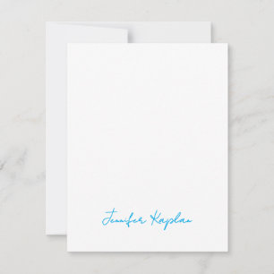 Klassische Handschrift Minimalistisch Professionel Mitteilungskarte