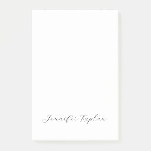 Klassische Handschrift Minimalistischer Profi Post-it Klebezettel