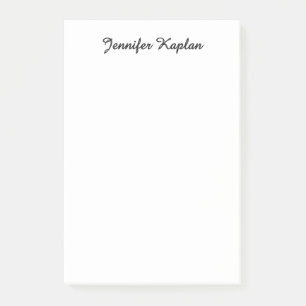 Klassische Handschrift Minimalistischer Profi Post-it Klebezettel