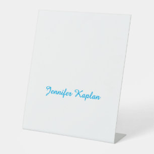 Klassische Handschrift Minimalistischer Profi Sockelschild
