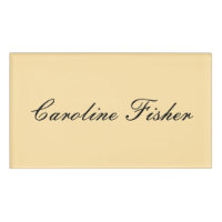 Klassische Handschrift Schlicht einfach beige