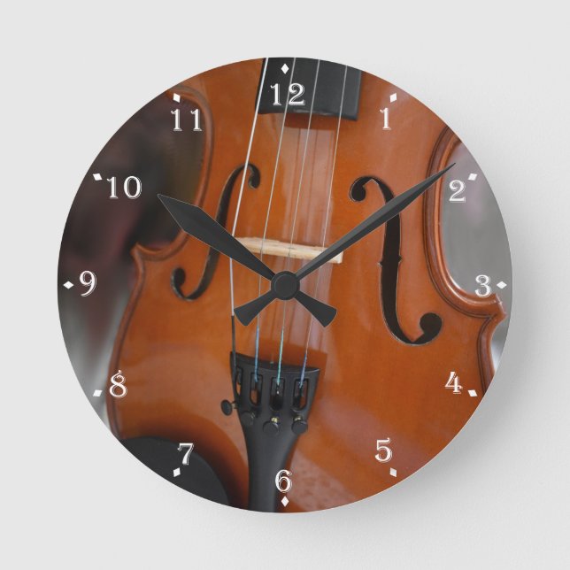 Klassische Harmonie Runde Wanduhr (Vorderseite)