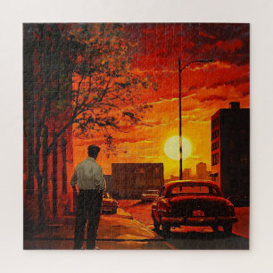 Klassische Heimverschönerung Sonnenuntergangslands