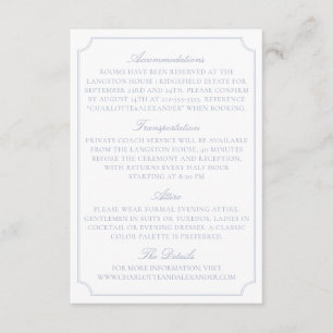 Klassische Hellblaue Obstschale Hochzeitsdetails K Begleitkarte