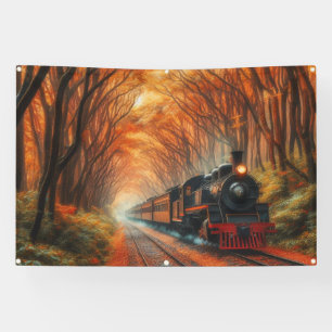 klassische Herbstbahn Banner