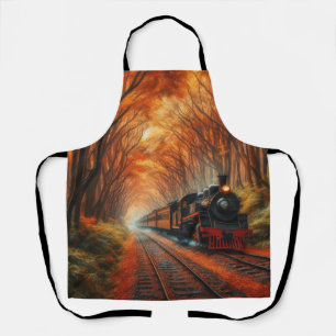 klassische Herbstbahn Schürze