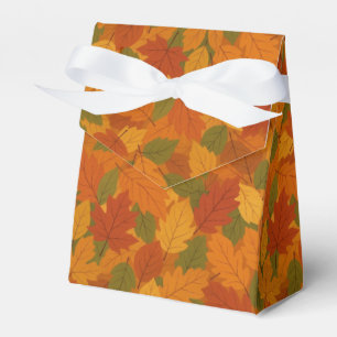 Klassische Herbstblätter gemustert Geschenkschachtel