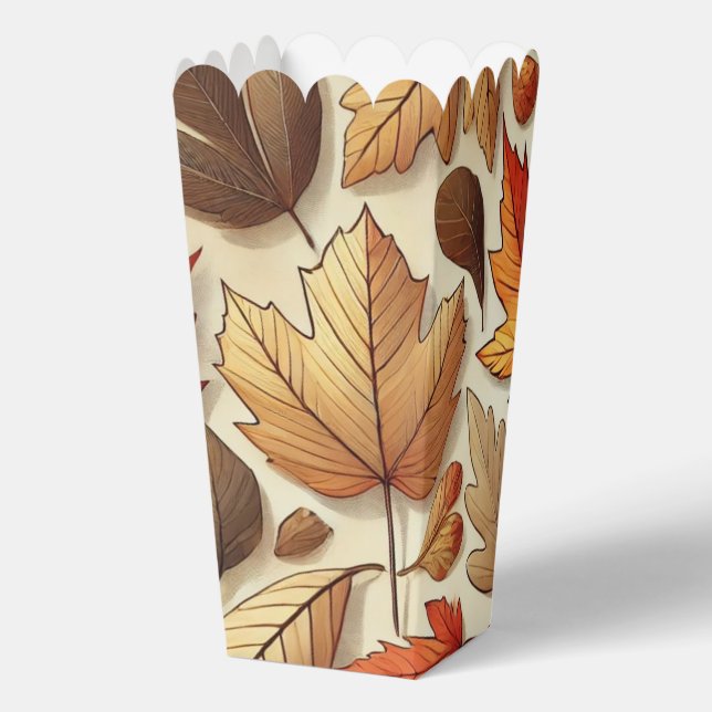 klassische Herbstblätter Geschenkschachtel (Rückseite)