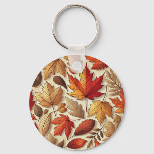 klassische Herbstblätter Schlüsselanhänger