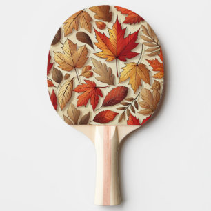 klassische Herbstblätter Tischtennis Schläger