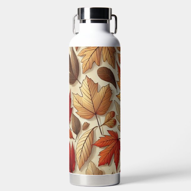 klassische Herbstblätter Trinkflasche (Vorderseite)