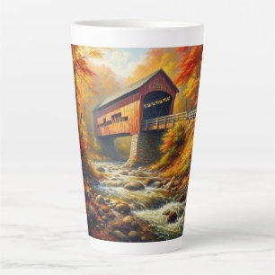 klassische Herbstbrücke Milchtasse