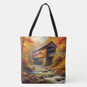 klassische Herbstbrücke Tasche