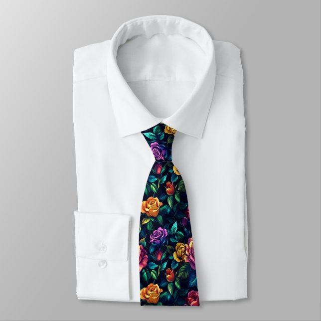 Klassische Herrenaccessoires Rose Krawatte (Gebunden)