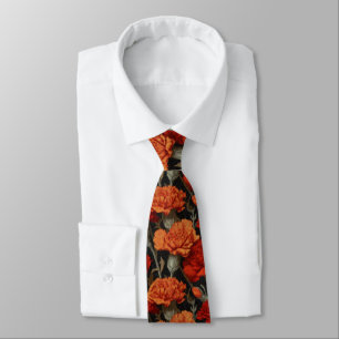 Klassische Herrenbekleidung Krawatten Nelke Floral