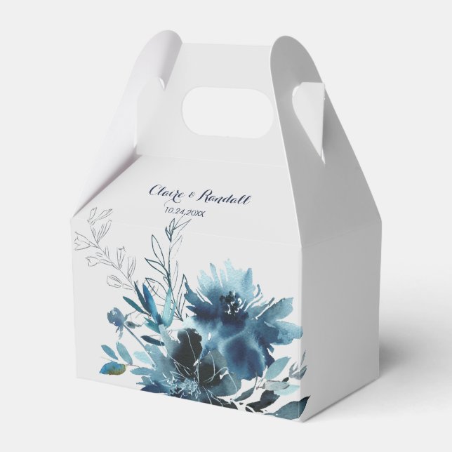 Klassische Hochzeit der Wasserfarben Geschenkschachtel (Vorderseite)