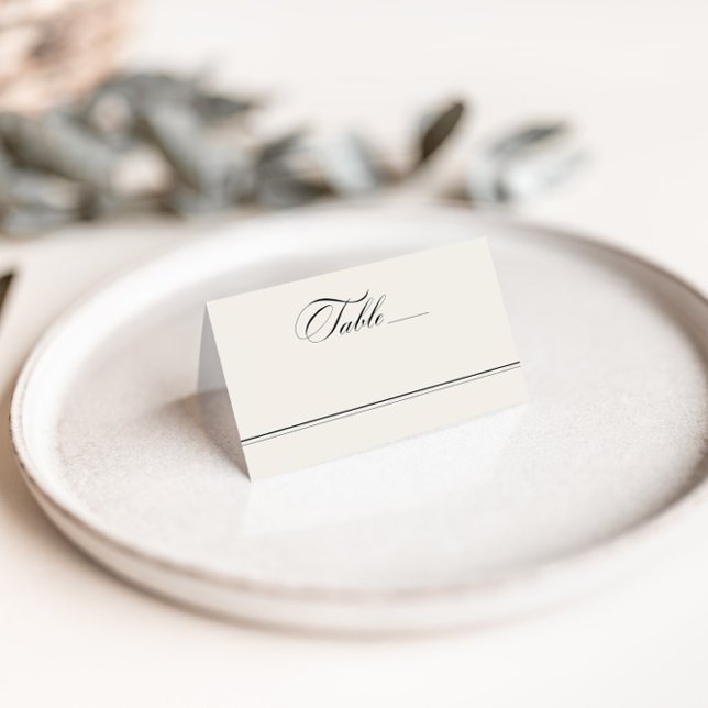 Klassische Hochzeit Platzkarte (Elegant Classic Vintage Wedding Place Card)