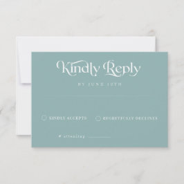 Klassische Hochzeit RSVP Karte