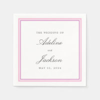 Klassische Hochzeit von Neapel, rosa Grenze