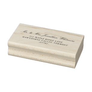 Klassische Hochzeits-Adressstempel mit Kalligrafie Gummistempel