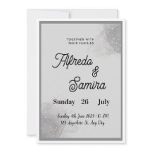 Klassische Hochzeitseinladung mit Schreibschrift