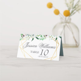 Klassische Hochzeitsempfehlung für White Rose Platzkarte