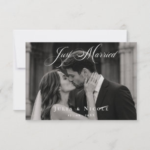 Klassische Hochzeitsfotos als Hochzeitsanzeigen Einladung