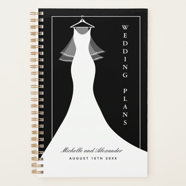 Klassische Hochzeitsplanung mit kugelgegossenem Kl Planer (Vorderseite)