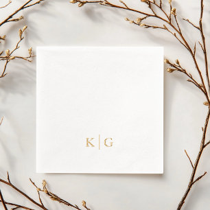 Klassische Hochzeitstipendiaten Servietten Mit Folie