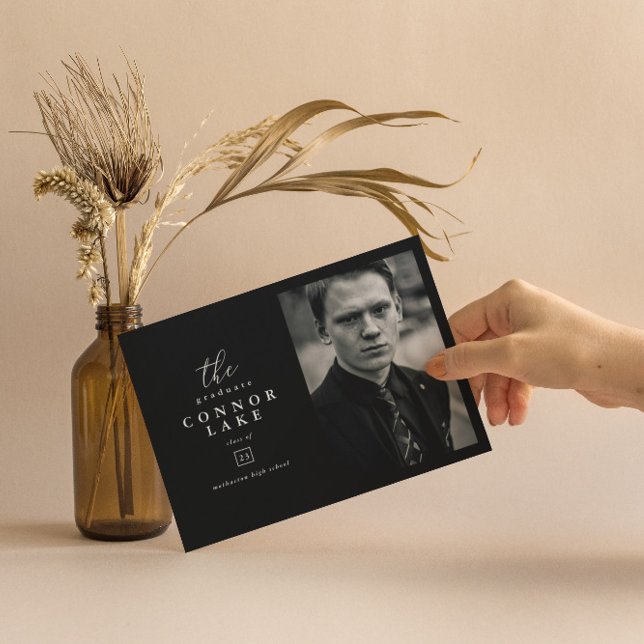 Klassische horizontale Foto-Graduierungspartei Einladung (Von Creator hochgeladen)