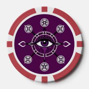 Klassische Horror-Spielkarten Pokerchips