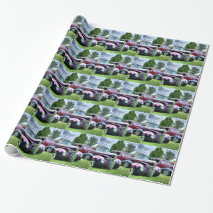 Klassische Hotrod Autos Geschenkpapier