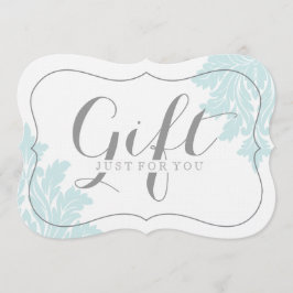 Klassische, individuell anpassbare Geschenkgutsche