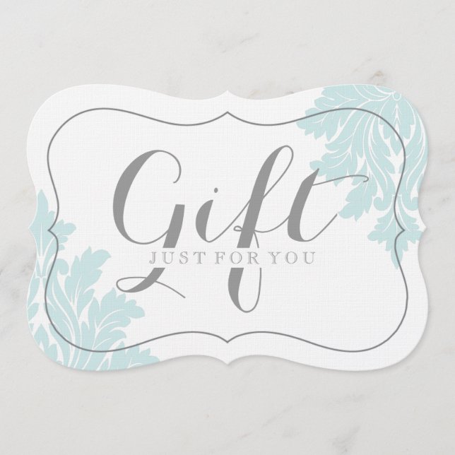 Klassische, individuell anpassbare Geschenkgutsche (Vorderseite)