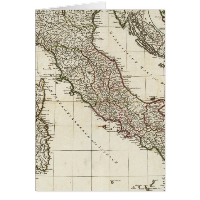 Klassische Italienische Karte (Vorne)